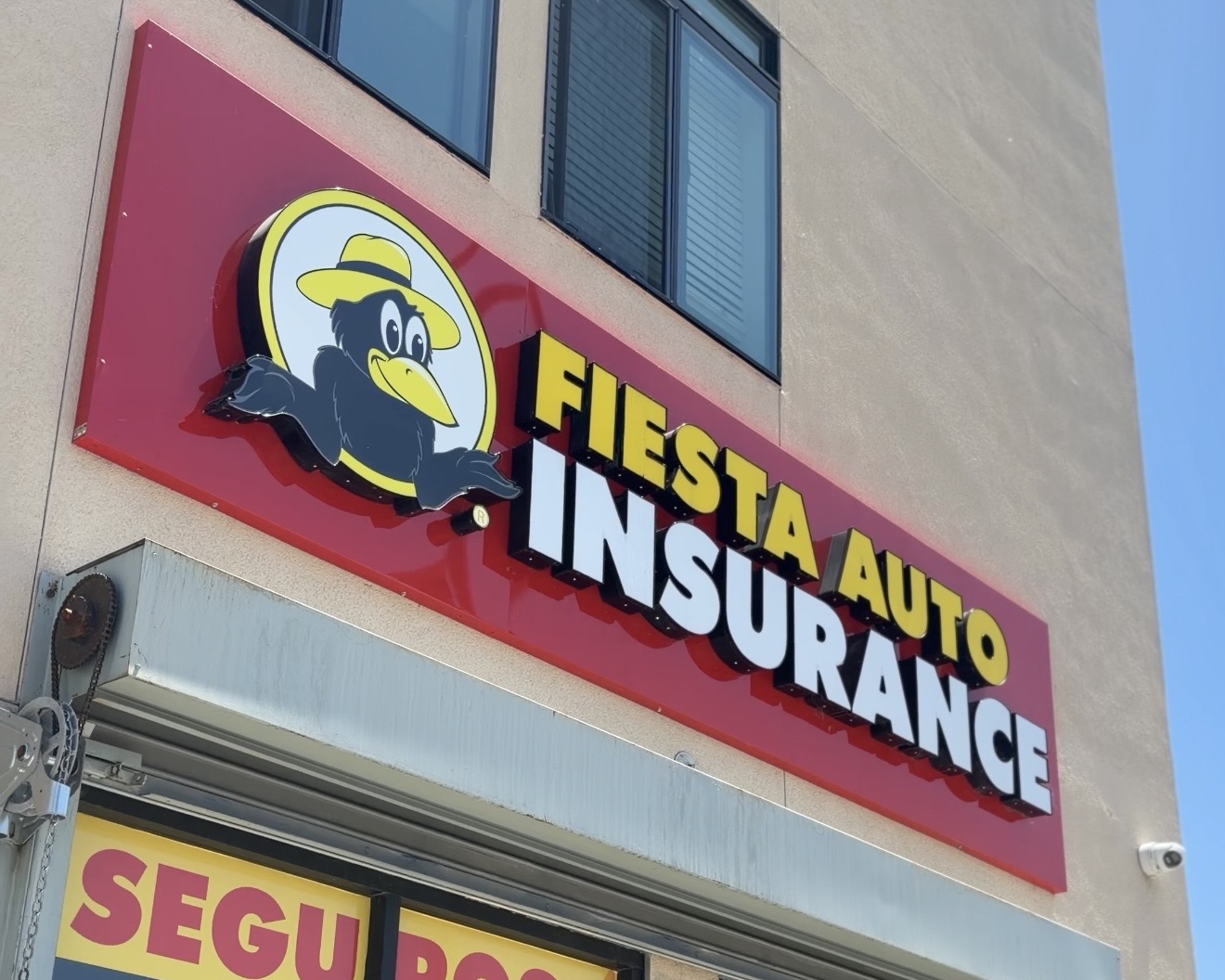 Fiesta Auto Insurance Sign Detail Oakland